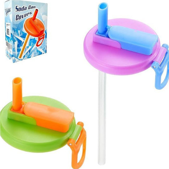 Trendy Sipper: Silicone Straw Lid for Soda Cans